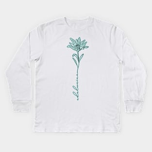 Sound of Music Edelweiss Flower Delicate Design Kids Long Sleeve T-Shirt